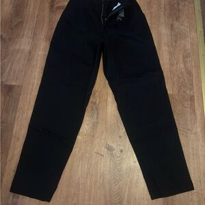 Lee Black Relaxed Fit Tapered Leg Mid Rise Pants